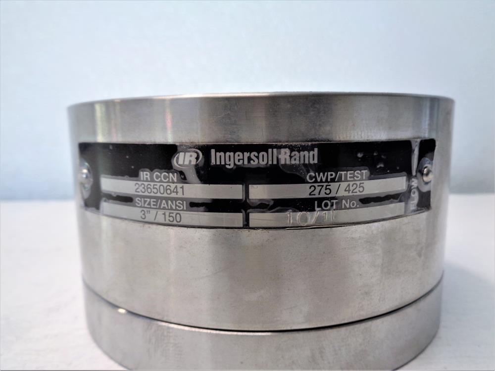 Ingersoll Rand 3" 150# Poppet Check Valve 23650641